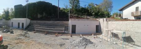 Gradnja večnamenskega igriška v Pliskovici, Vir: Arhiv Občine Sežana