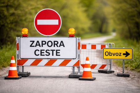 Zapora ceste, Vir: UI