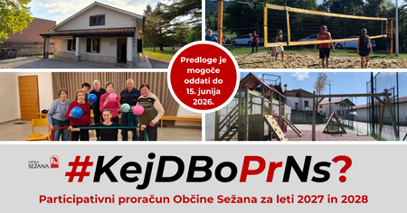 Še do 15. junija 2026 je mogoče oddati predloge, Vir: Arhiv Občine Sežana
