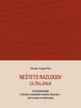 Naslovnica knjige Nešteto razlogov za življenje, Vir: Kosovelova knjižnica Sežana
