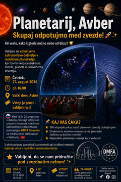 Planetarij Avber 2026