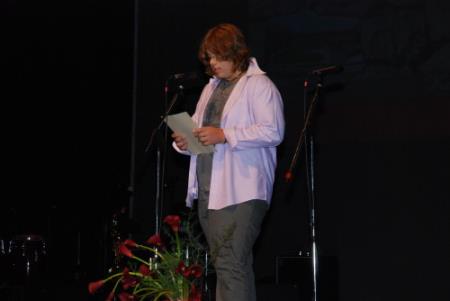 Svojo vizijo občine Sežana je zbranim predstavil dijak Miha Pipan