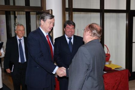 Prihod predsednika Republike Slovenije dr. Danila Türka v Kosovelov dom Sežana