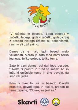 Poslanica 2021, Vir: Skavt.net