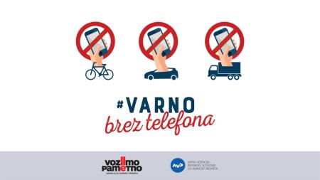 Varno brez telefona, Vir: Javna agencija RS za varnost prometa