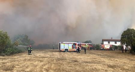 Požar na Krasu. Vir: KGZ in ZGRS Sežana