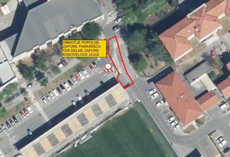 Začasna prometna ureditev, prva faza. Vir: Arhiv Občine Sežana