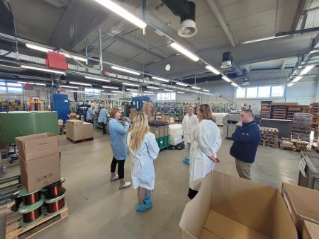 Srečanje v ATech elektronika; Vir: Arhiv Občine Sežana