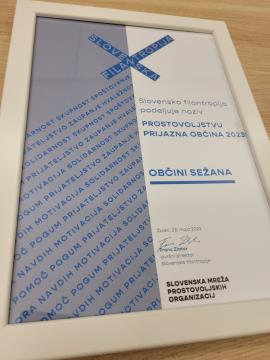 Občina Sežana je naziv Prostovoljstvu prijazna občina prejela že osmič. Vir: Arhiv Občine Sežana