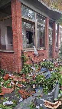 Škoda po neurju; Vir: Arhiv Občine Sežana