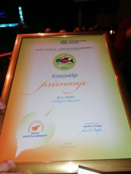 Podelitev priznanja; Vir: Občina Sežana