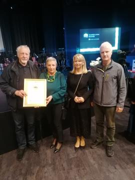 Podelitev priznanja; Vir: Občina Sežana