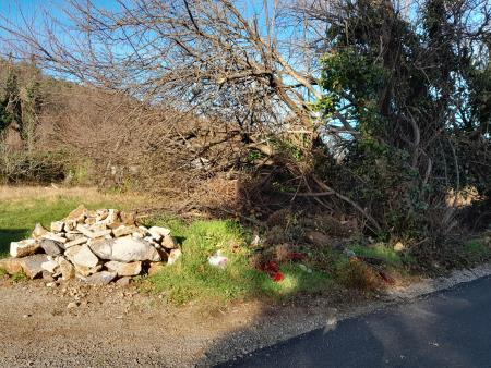 Odlaganje odpadkov v naravo; Vir: Občina Sežana