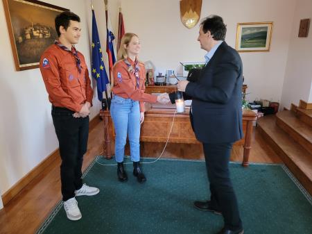 Luč miru; Vir: Občina Sežana