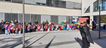 Obisk Vrtca Sežana za pusta, Vir: Arhiv Občine Sežana