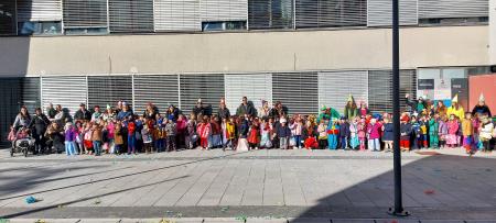 Obisk Vrtca Sežana za pusta, Vir: Arhiv Občine Sežana