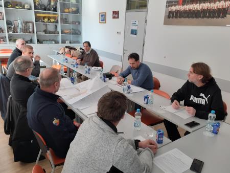 Sestanek - izgradnja gasilskega doma, Vir:  Arhiv Občine Sežana