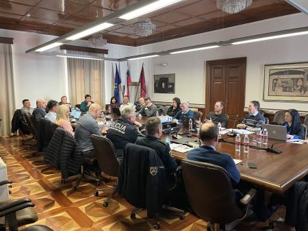 Sestanek o problematiki zaradi zapore hitre ceste Razdrto - Vipava, Vir: Arhiv Občine Sežana