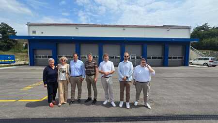 Ogled Vseslovenskega centra za velike požare v naravnem okolju; Vir: Občina Sežana 