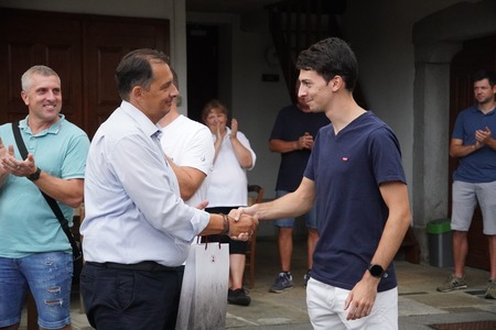 Sprejem srebrnega Gašperja, Vir: Balinarski klub Skala Sežana
