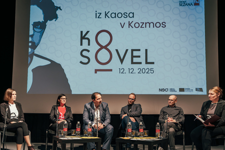 Slovesnost ob odprtju Kosovelovega leta 2026; Vir: Arhiv Občine Sežana