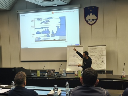 Izobraževanje za izvajanje preventivnih požigov; Vir: Občina Sežana
