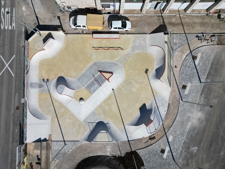 Gradnja Centra urbanih športov | Vir: Arhiv Občine Sežana