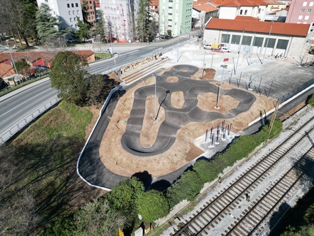 Gradnja Centra urbanih športov | Vir: Arhiv Občine Sežana