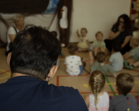 Obisk v Vrtcu Dutovlje; Foto: Sara Bratuž